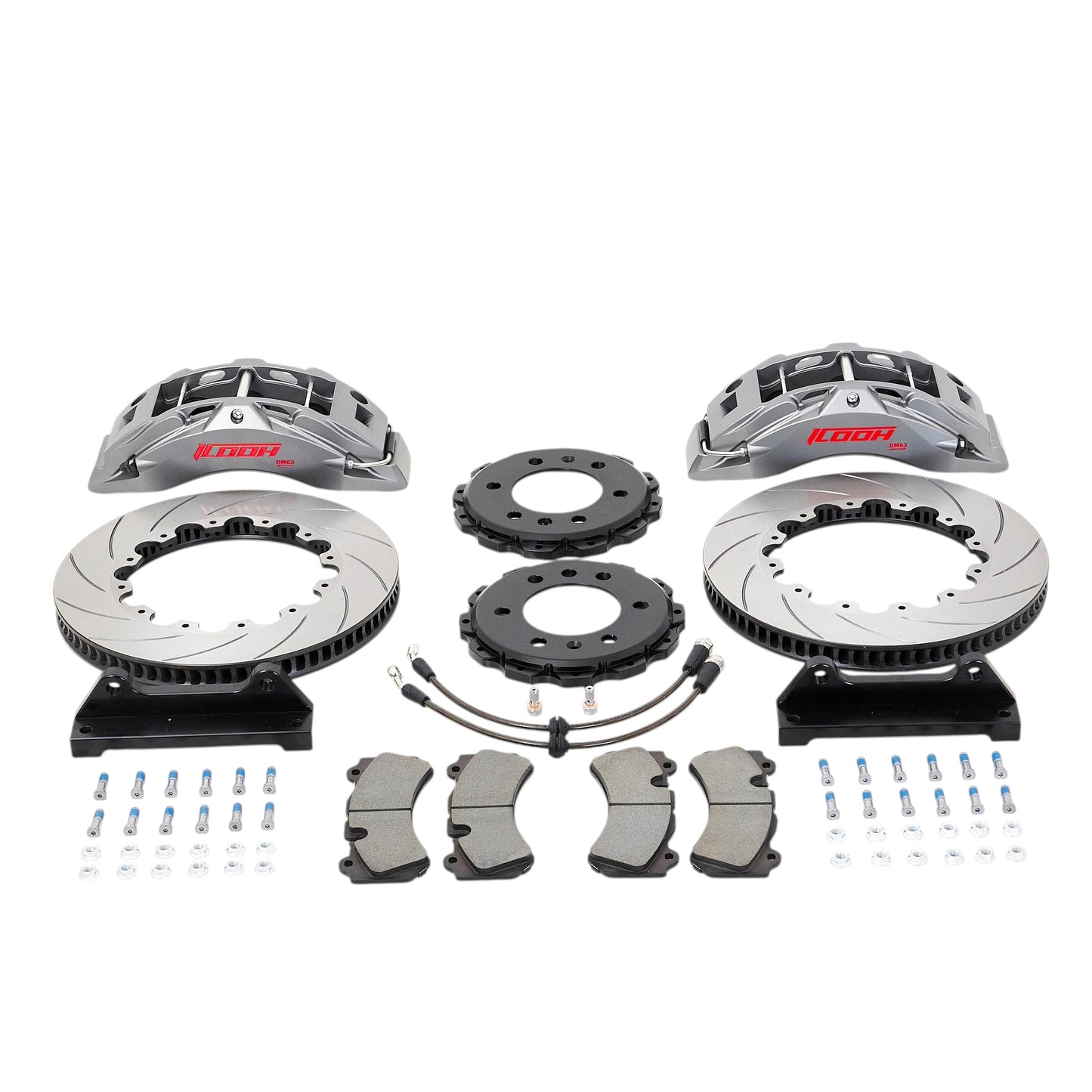 ICOOH DM63 6-Piston Matte Gray Big Brake Kit 405x34mm Disc For 20 Inch Wheels
