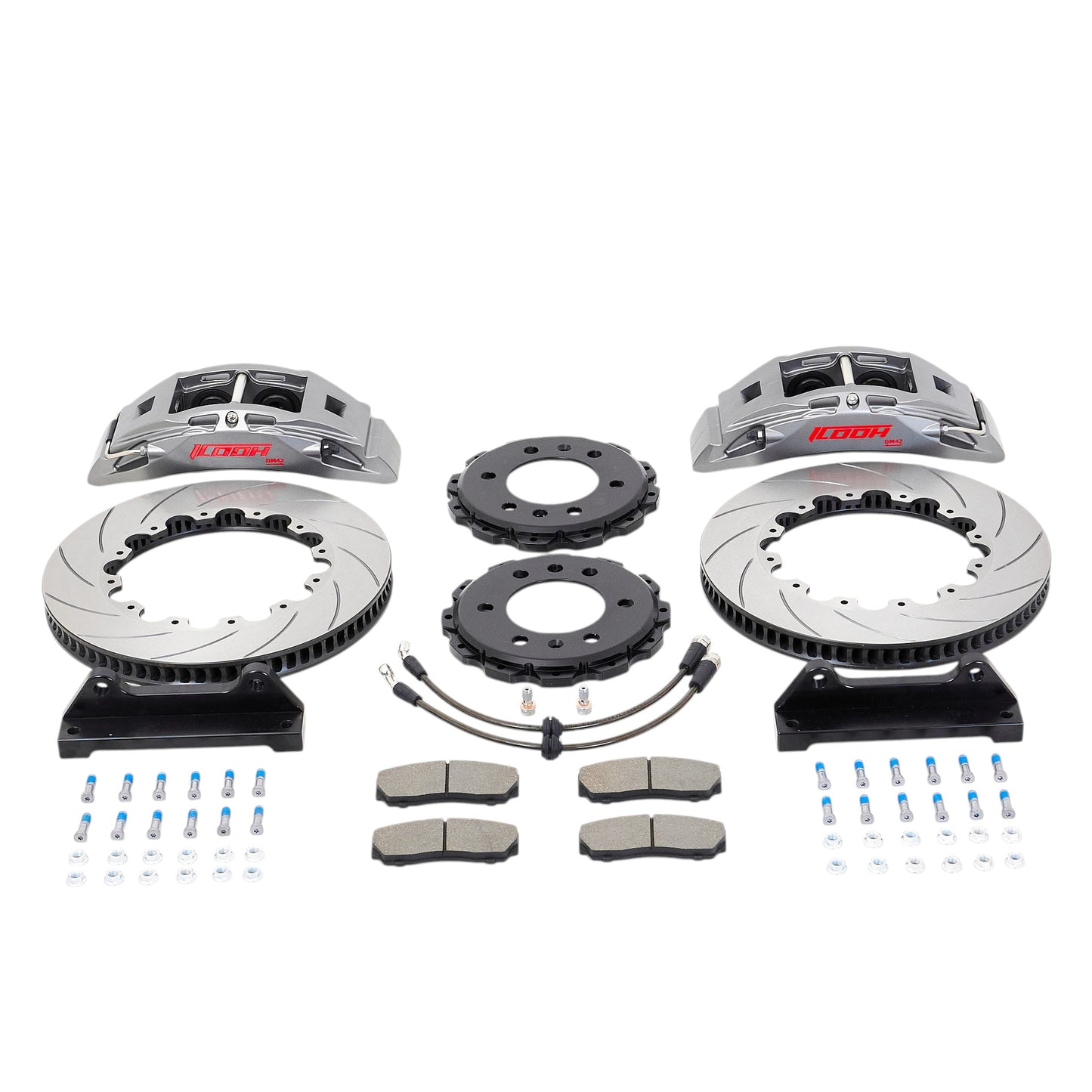 ICOOH DM42 4-Piston Matte Gray Big Brake Kit 330x28mm Disc For 18 Inch Wheels