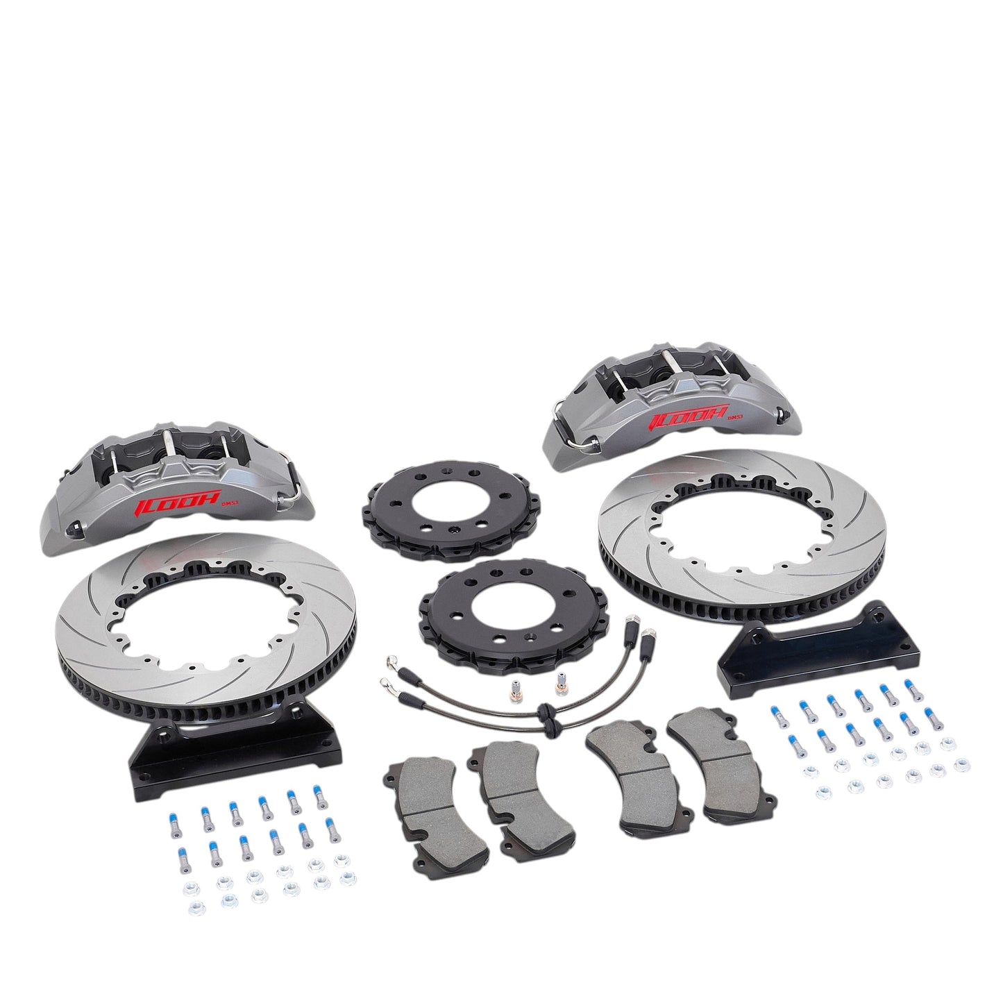 ICOOH DM53 6-Piston Matte Gray Big Brake Kit 380x34mm Disc For 19 Inch Wheels