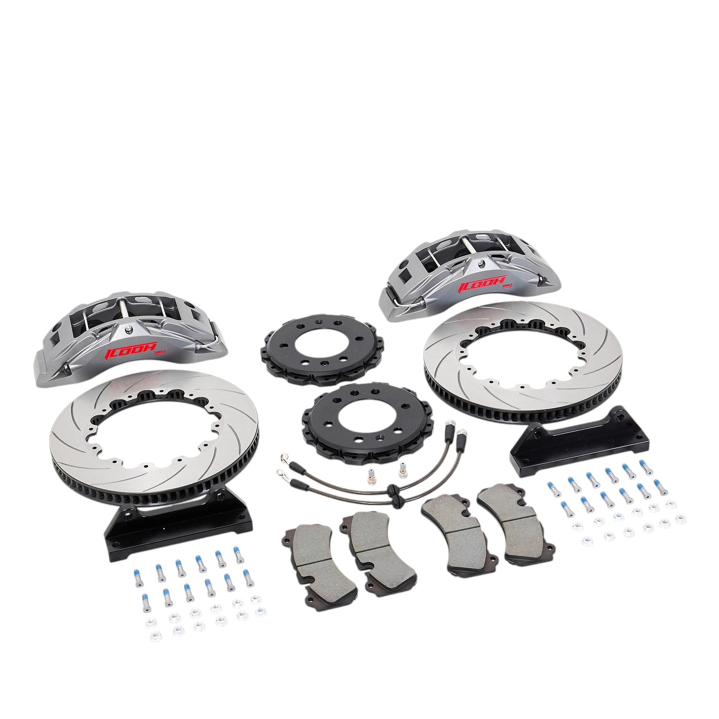ICOOH DM63 6-Piston Matte Gray Big Brake Kit 405x34mm Disc For 20 Inch Wheels