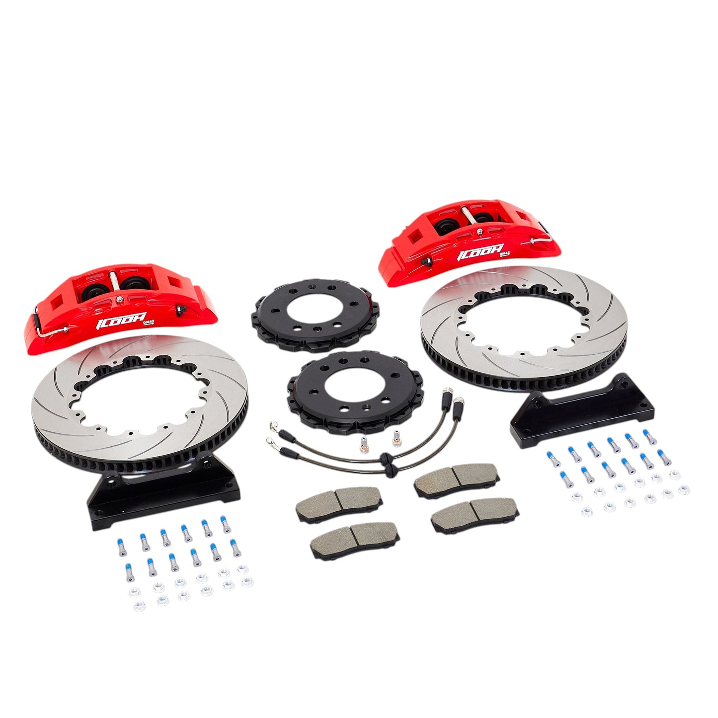 ICOOH DM42 4-Piston Red Big Brake Kit 330x28mm Disc For 18 Inch Wheels
