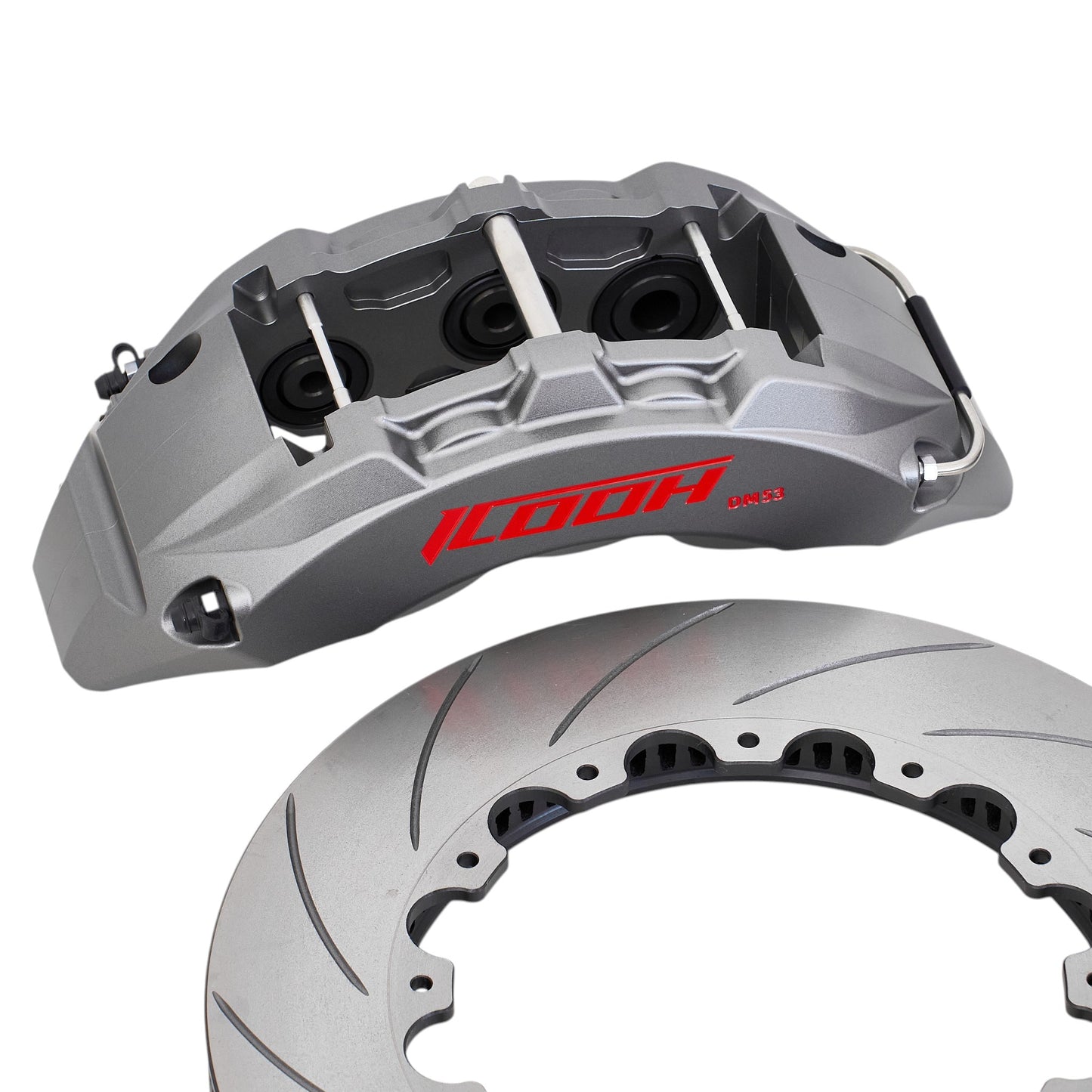 ICOOH DM53 6-Piston Matte Gray Big Brake Kit 380x34mm Disc For 19 Inch Wheels