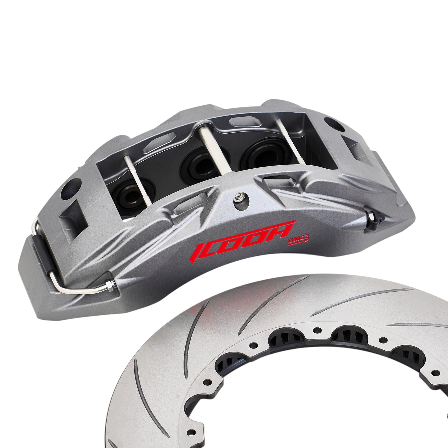 ICOOH DM62 6-Piston Matte Gray Big Brake Kit 380x34mm Disc For 19 Inch Wheels
