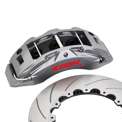ICOOH DM62 6-Piston Matte Gray Big Brake Kit 380x34mm Disc For 19 Inch Wheels