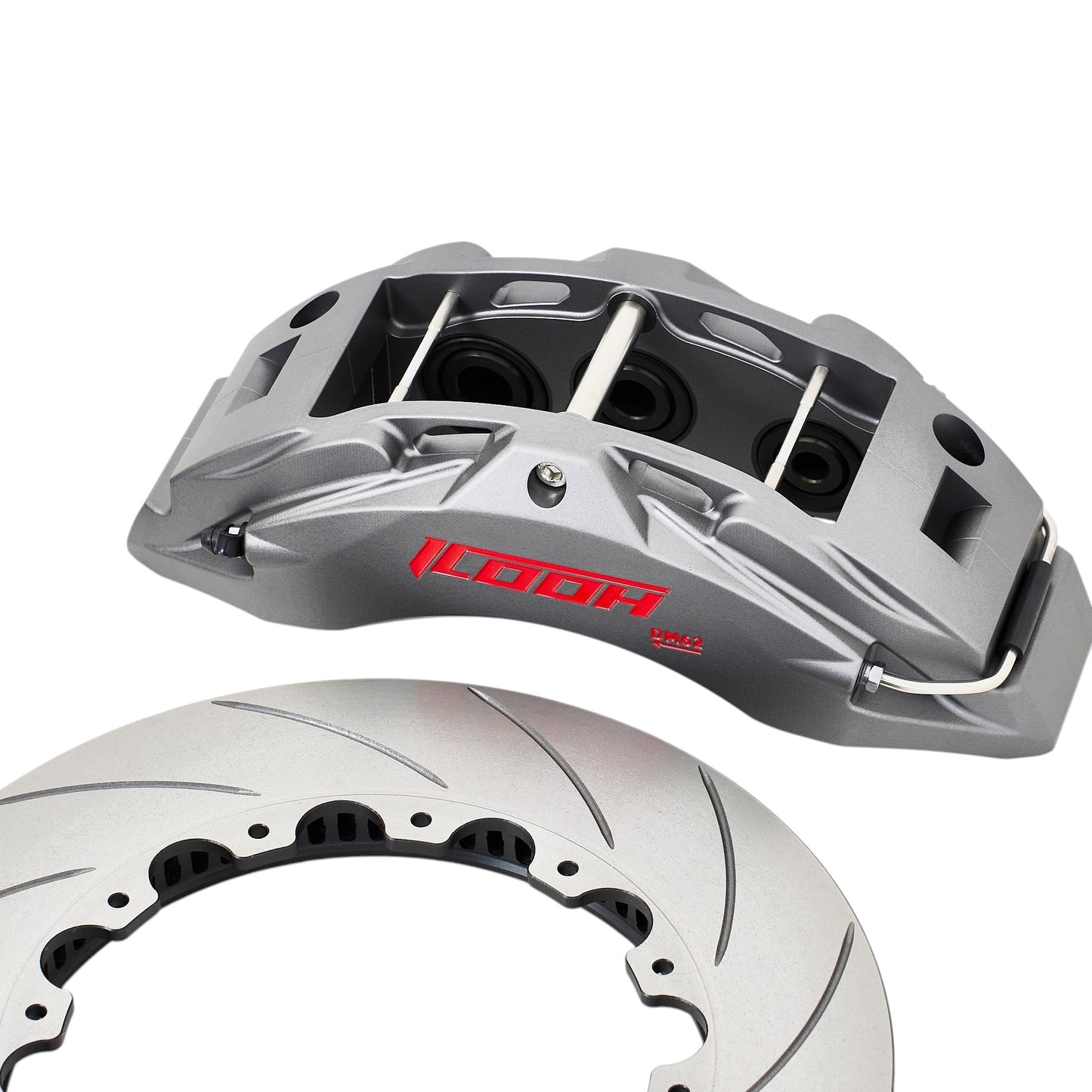 ICOOH DM62 6-Piston Matte Gray Big Brake Kit 380x34mm Disc For 19 Inch Wheels