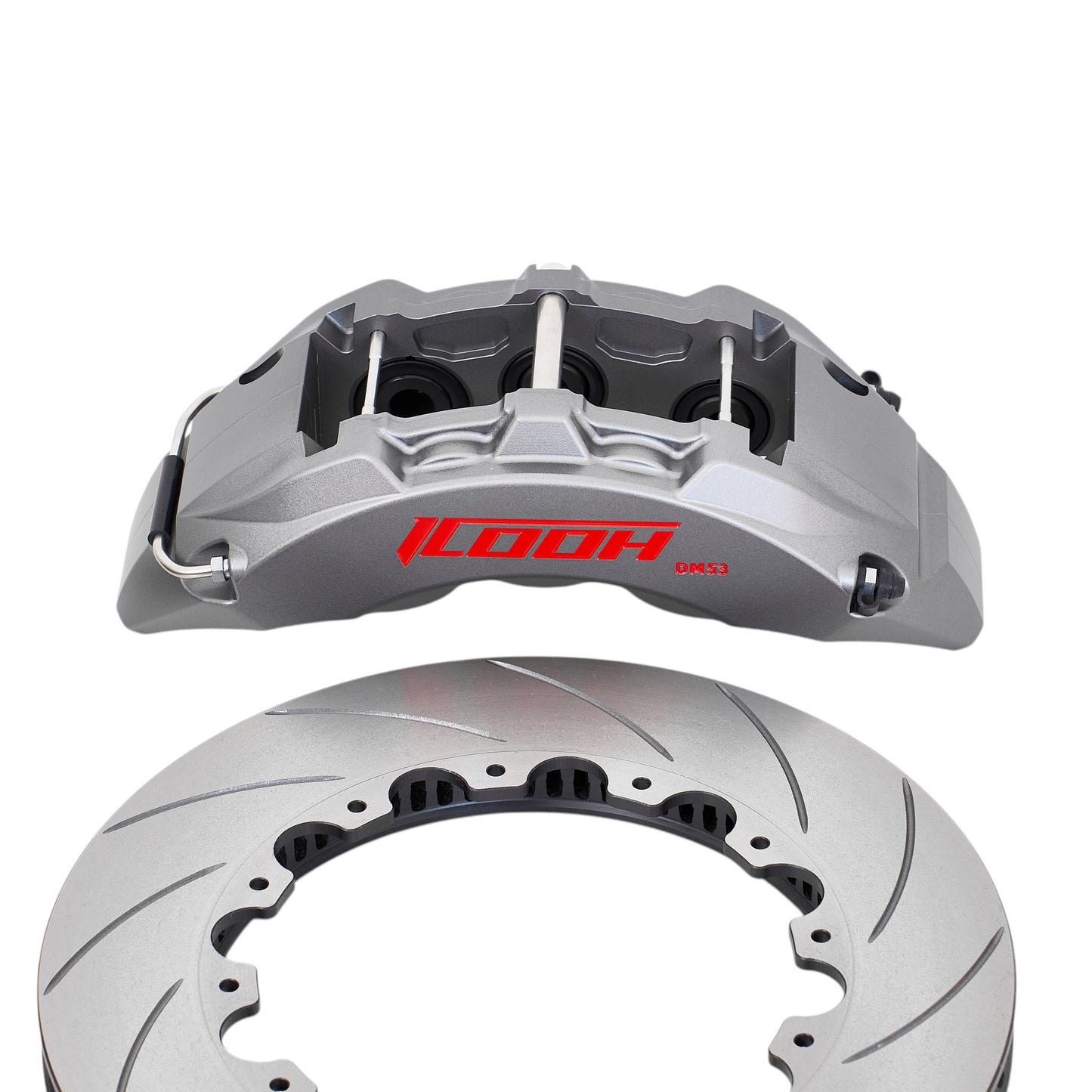 ICOOH DM53 6-Piston Matte Gray Big Brake Kit 380x34mm Disc For 19 Inch Wheels
