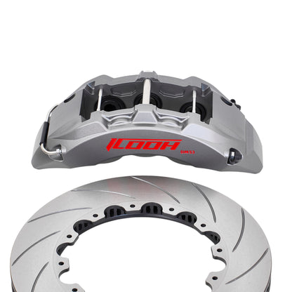 ICOOH DM53 6-Piston Matte Gray Big Brake Kit 380x34mm Disc For 19 Inch Wheels