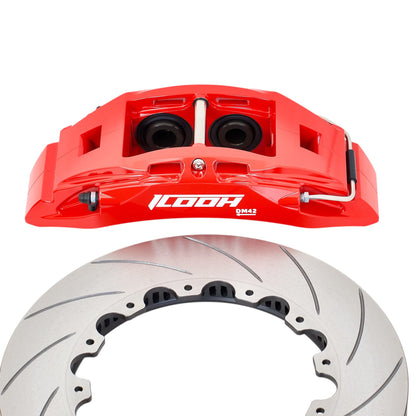 ICOOH DM42 4-Piston Red Big Brake Kit 330x28mm Disc For 18 Inch Wheels