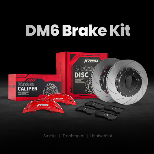 ICOOH DM6 Six Piston Front Big Brake Kit | High Performance Brake Upgrade for 17-18 Inch Wheels