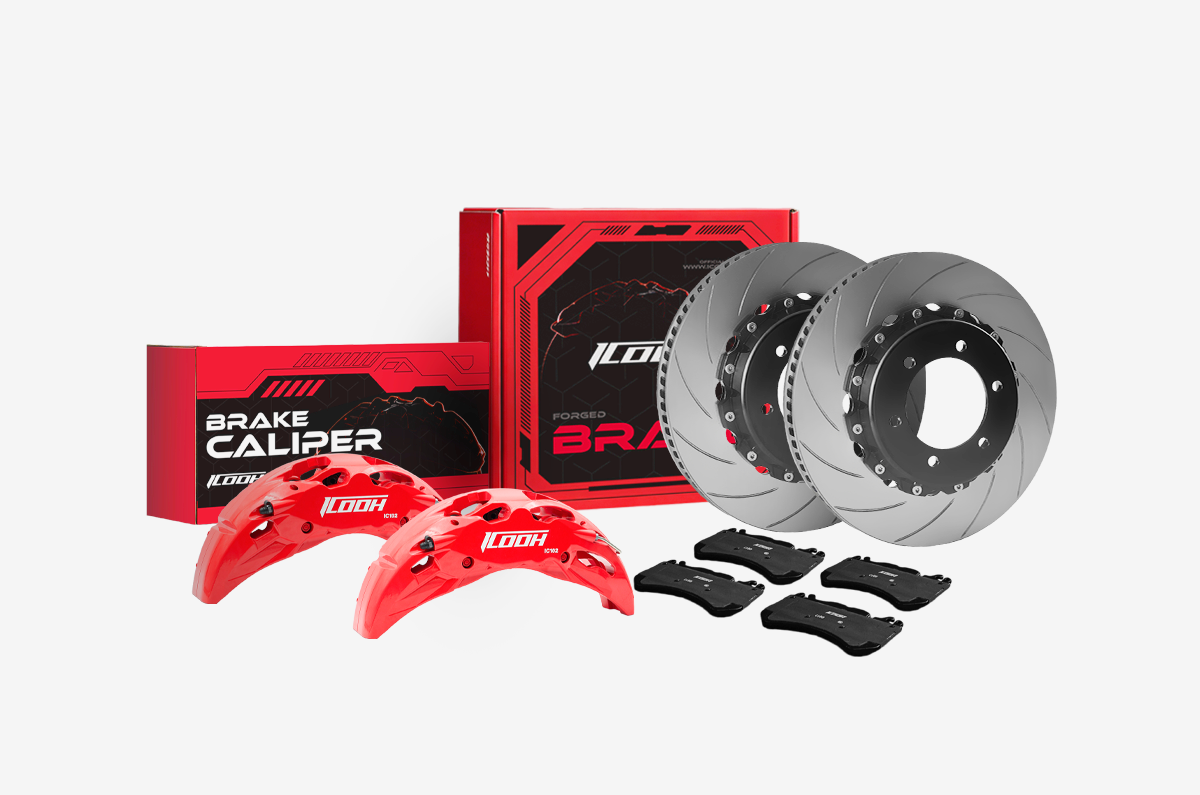 ICOOH IC10 Ten Piston Front Big Brake Kit | High Performance Brake Upgrade for 20-22 Inch Wheels