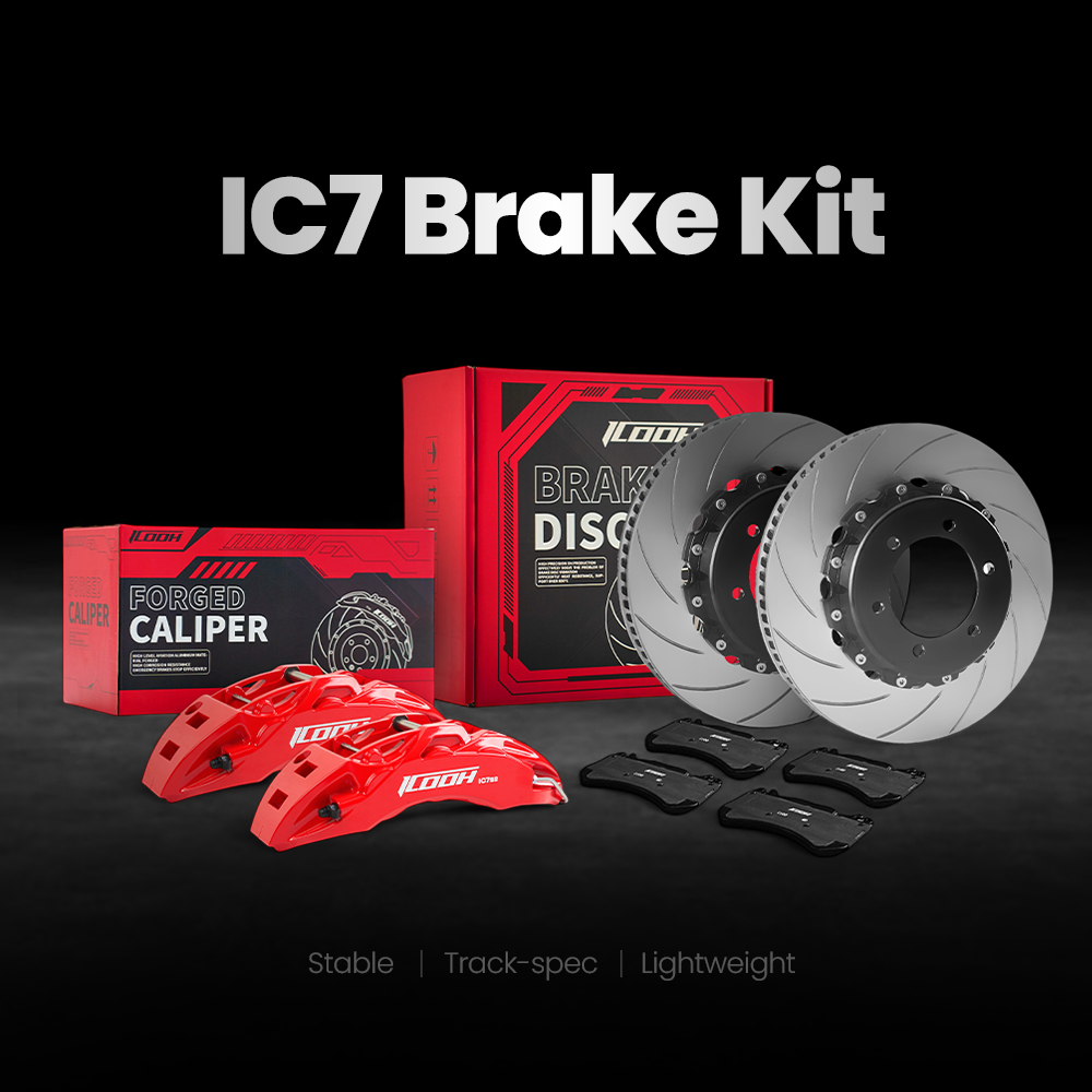 ICOOH IC7 Six Piston Front Big Brake Kit | High Performance Brake Upgrade for 19 Inch+ Wheels