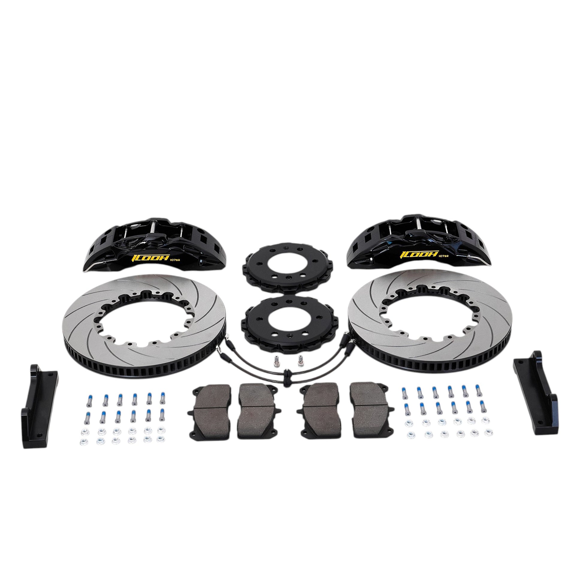 Audi front brake kit with ICOOH IC7 caliper and 380mm brake disc